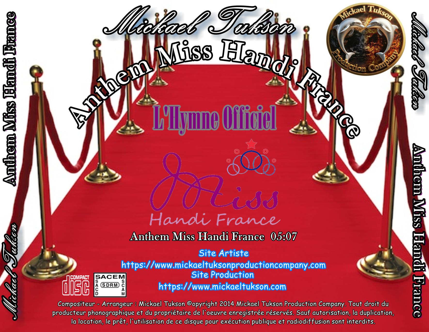 Pochette arrière — Anthem Miss Handi France